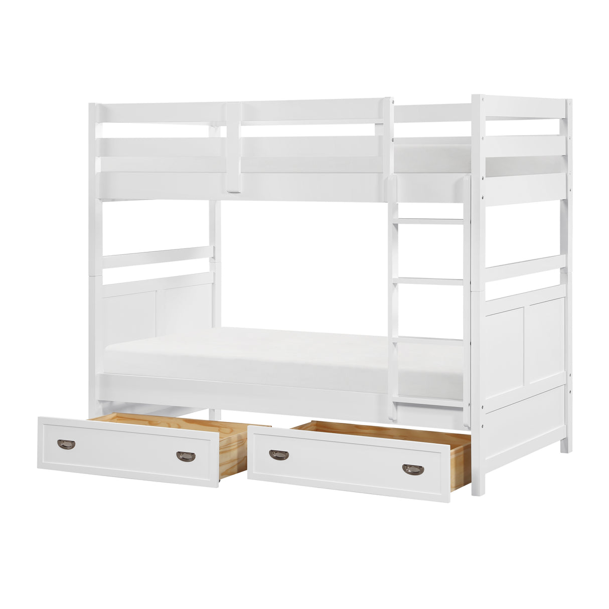 Sloane White Twin/Twin Bunk Bed from Homelegance - Luna Furniture