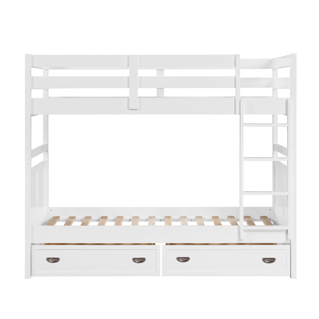 Sloane White Twin/Twin Bunk Bed from Homelegance - Luna Furniture