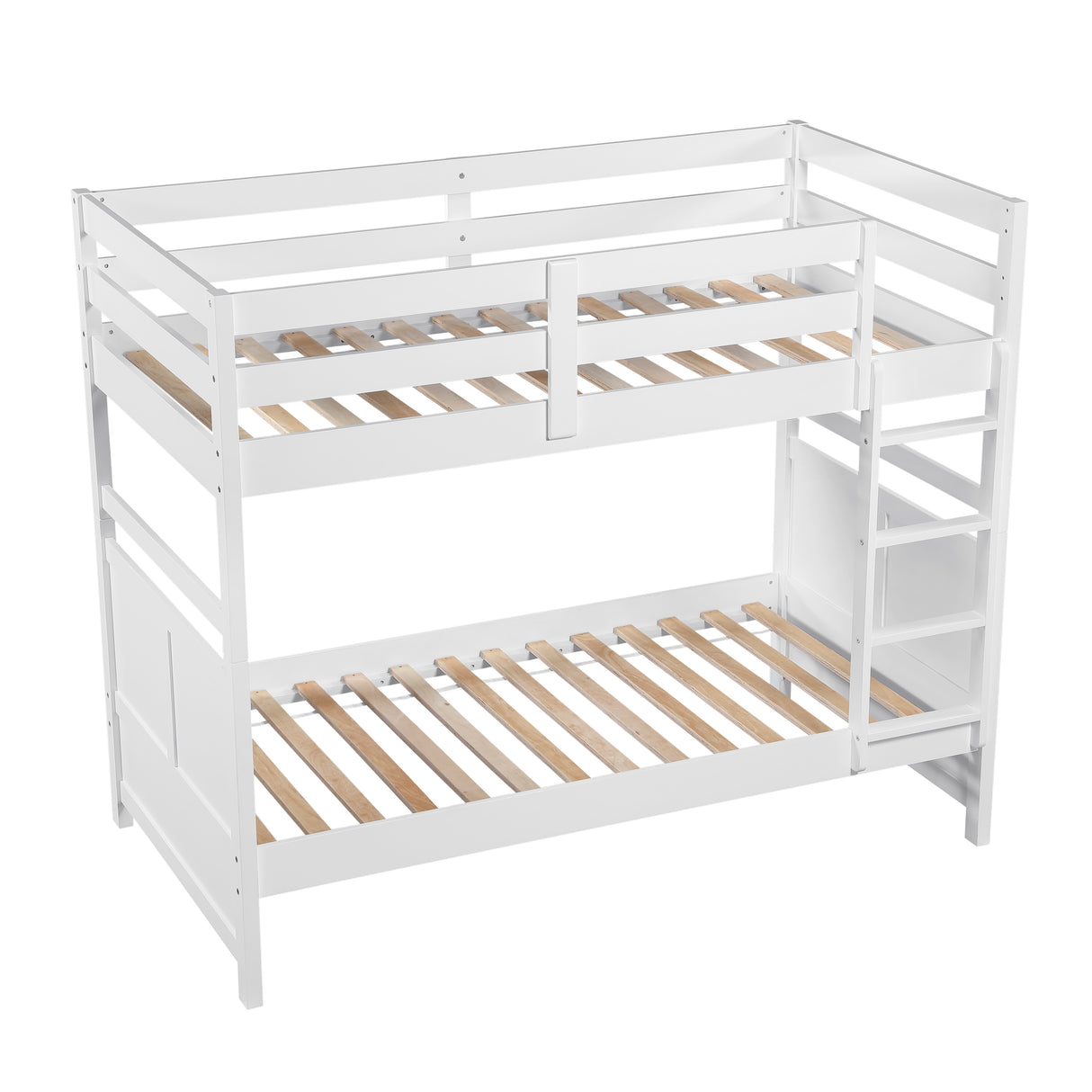 Sloane White Twin/Twin Bunk Bed from Homelegance - Luna Furniture