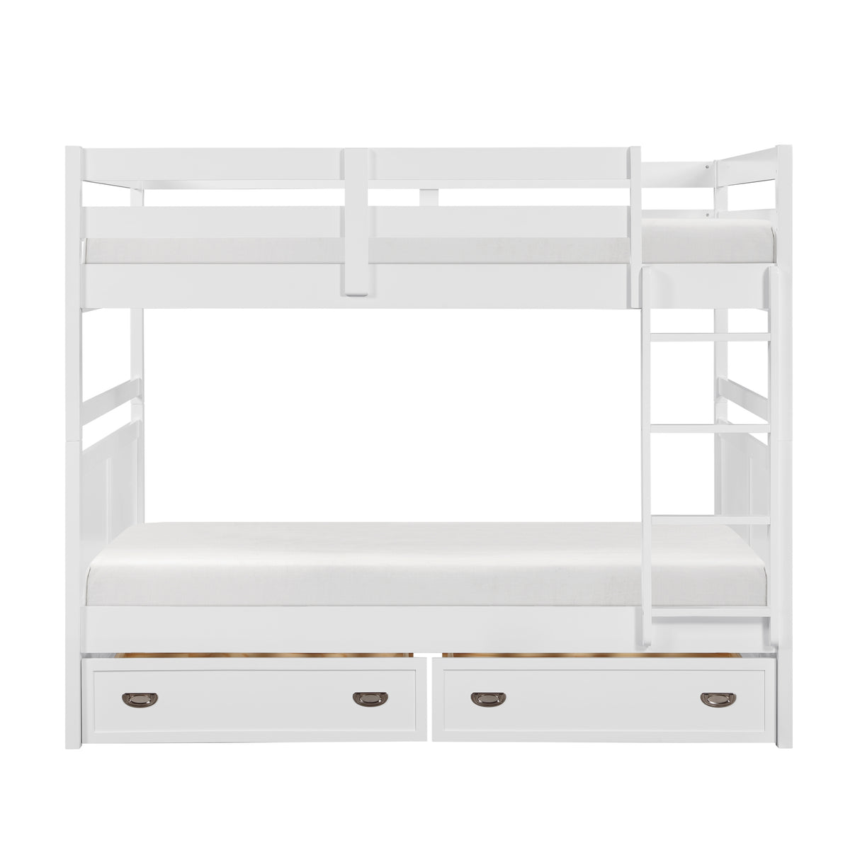 Sloane White Full/Full Bunk Bed from Homelegance - Luna Furniture