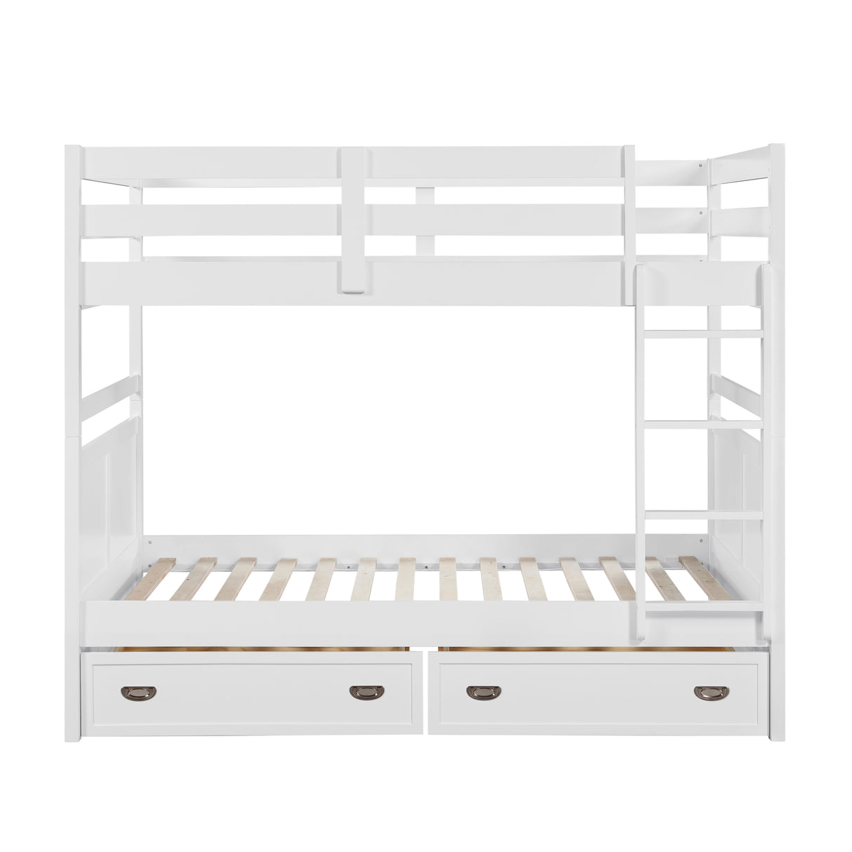 Sloane White Full/Full Bunk Bed from Homelegance - Luna Furniture