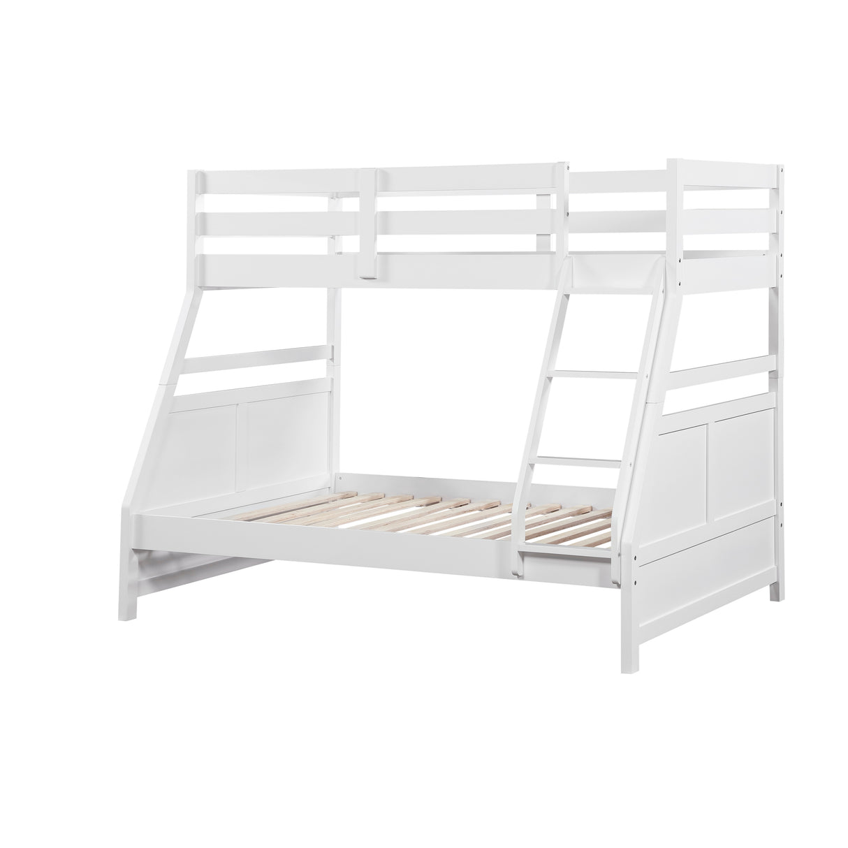 Sloane White Twin/Full Bunk Bed from Homelegance - Luna Furniture