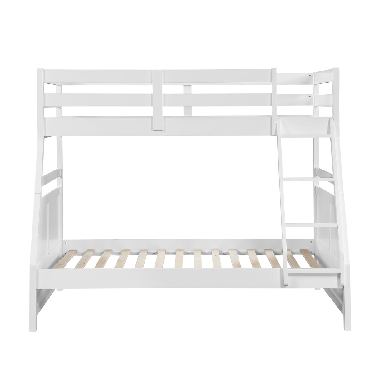 Sloane White Twin/Full Bunk Bed from Homelegance - Luna Furniture