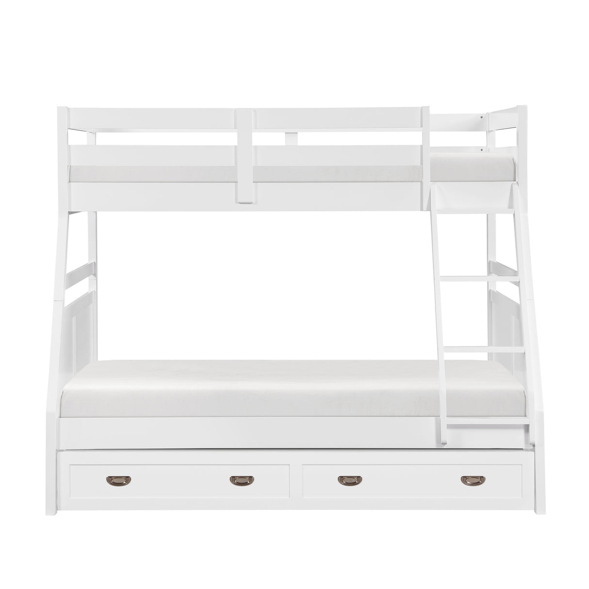 Sloane White Twin/Full Bunk Bed from Homelegance - Luna Furniture