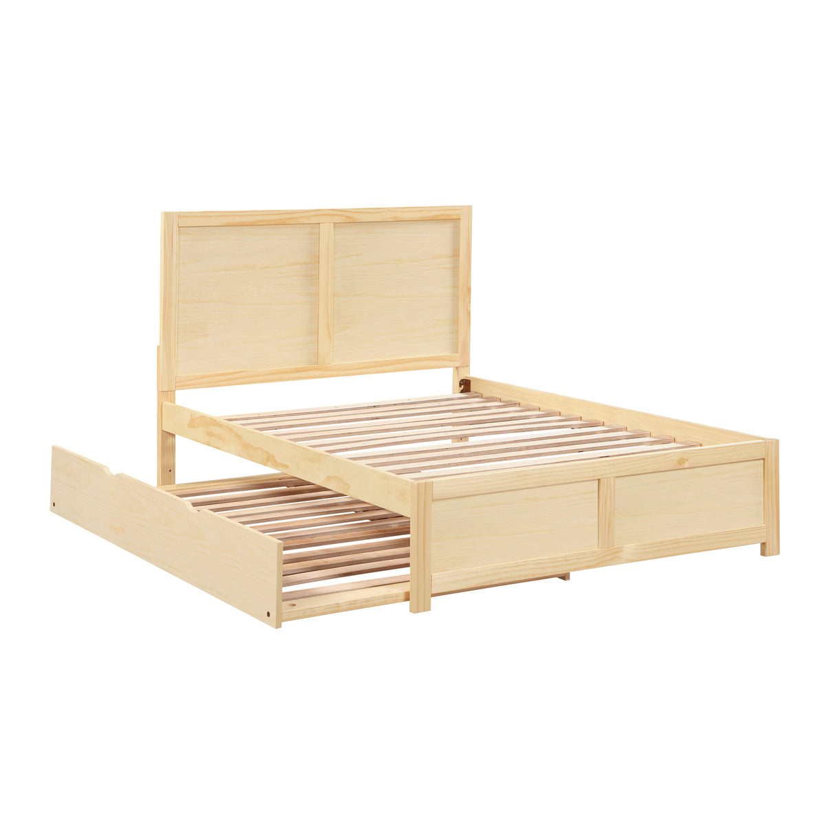 Bartly Natural Full Platform Bed from Homelegance - Luna Furniture
