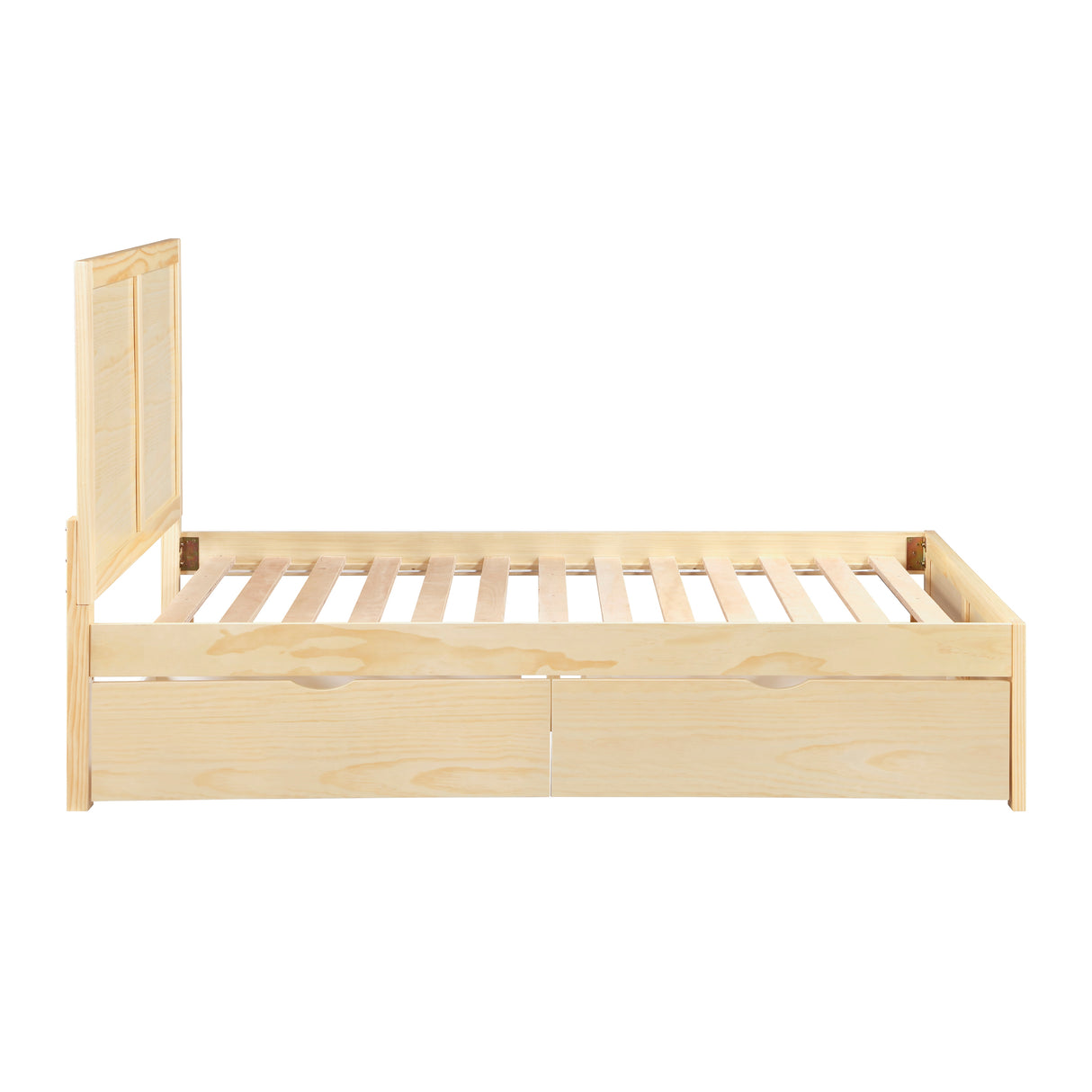 Bartly Natural Full Platform Bed from Homelegance - Luna Furniture