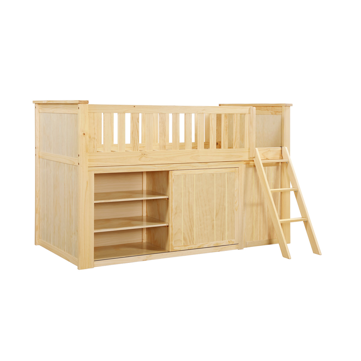 B2043LL-1*BC2DR (6) Low Loft Bunk with Bookcase and 2 Dressers from Homelegance - Luna Furniture