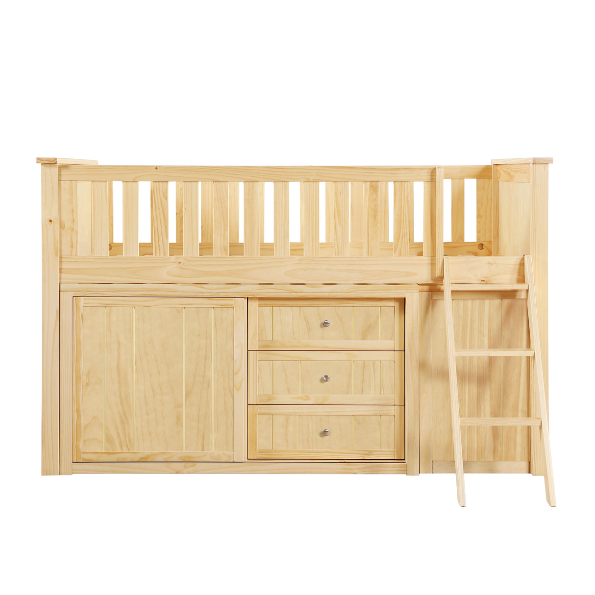 B2043LL-1*BC2DR (6) Low Loft Bunk with Bookcase and 2 Dressers from Homelegance - Luna Furniture