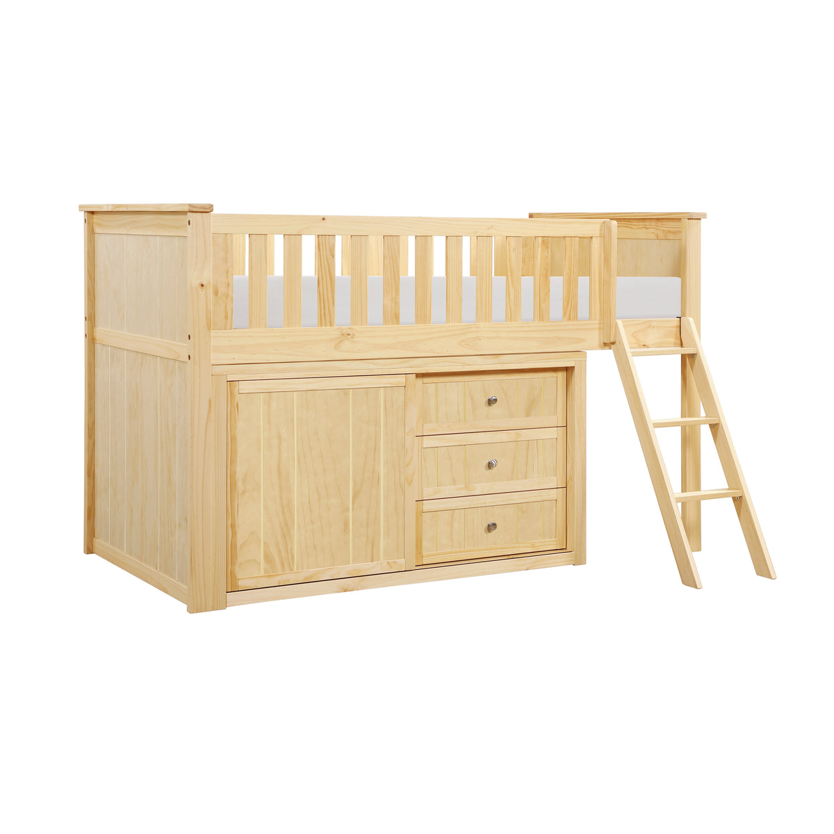 B2043LL-1*DR (4) Low Loft Bunk with Dresser from Homelegance - Luna Furniture