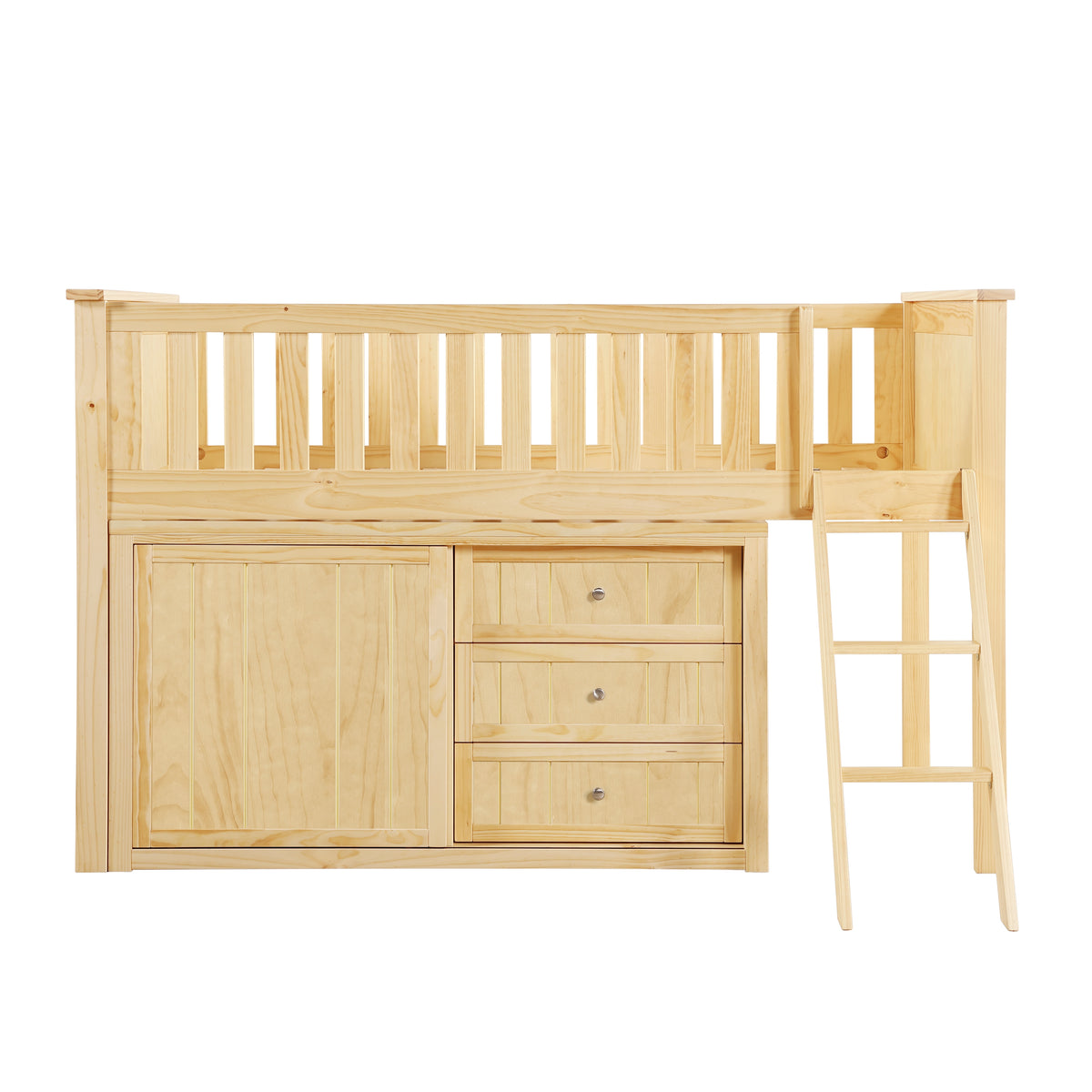 B2043LL-1*DR (4) Low Loft Bunk with Dresser from Homelegance - Luna Furniture