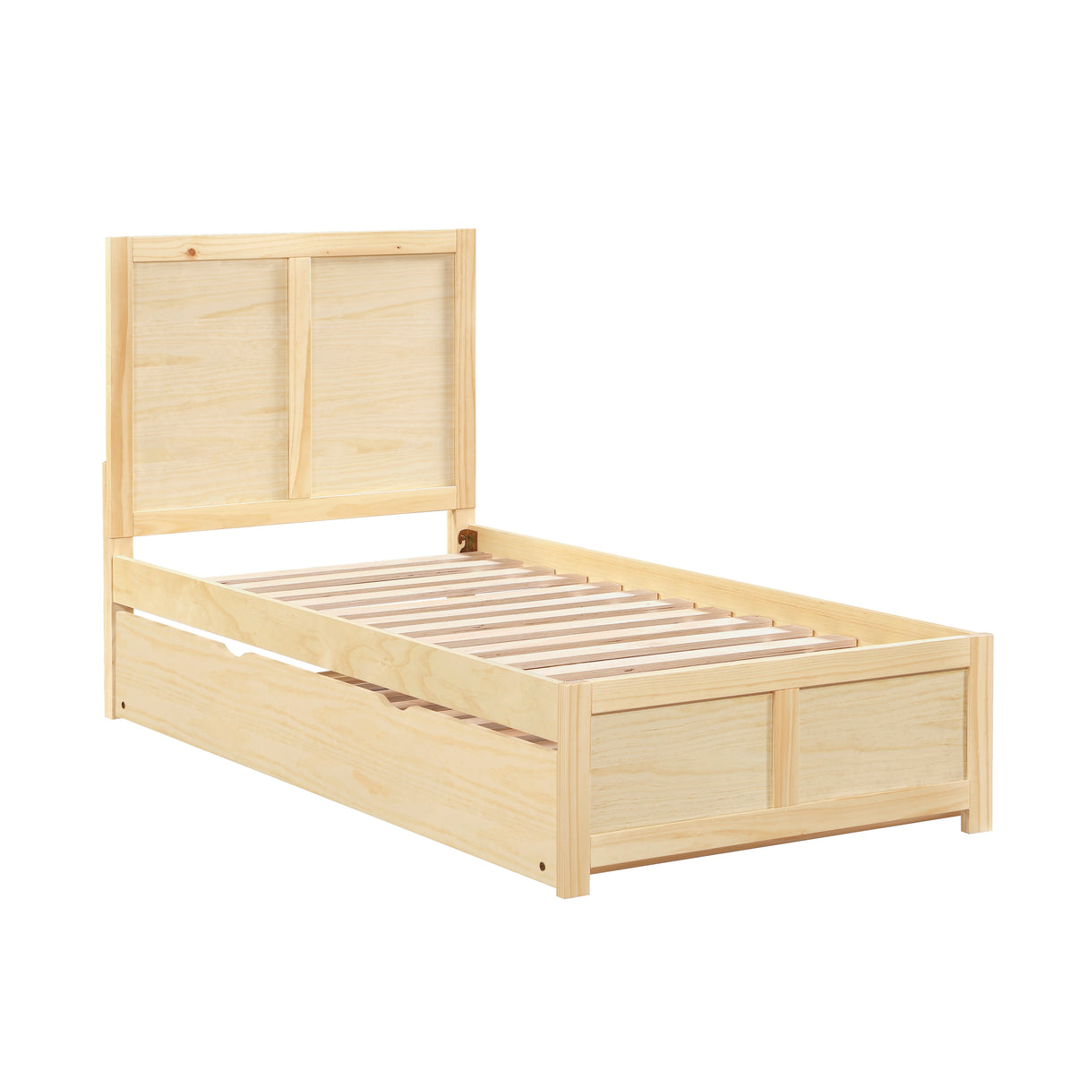 Bartly Natural Twin Platform Bed from Homelegance - Luna Furniture