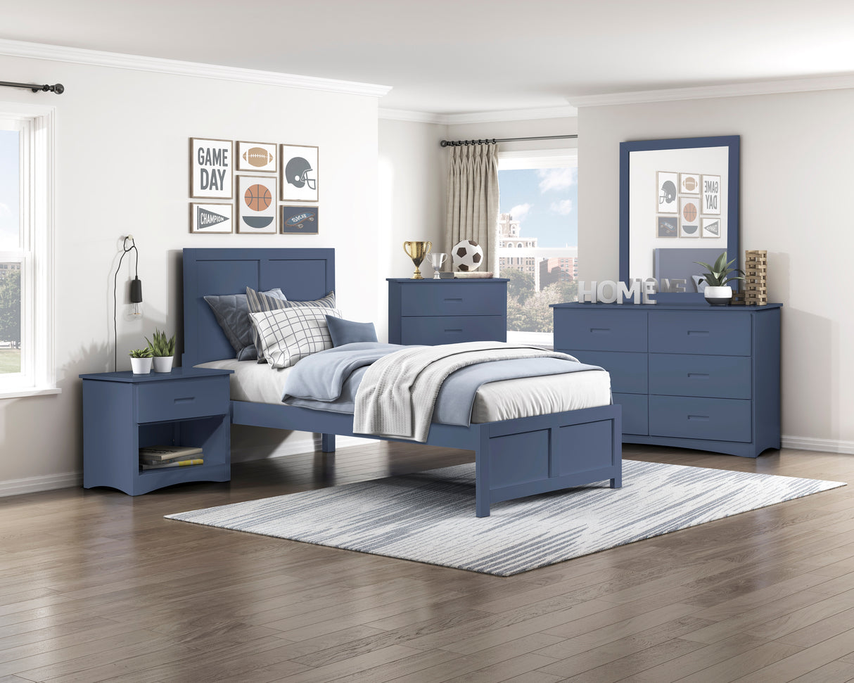 Nora Blue Dresser Mirror (Mirror Only) from Homelegance - Luna Furniture