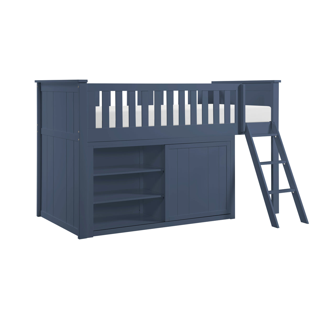 B2083BULL-1*DR (4) Low Loft Bunk with Dresser from Homelegance - Luna Furniture