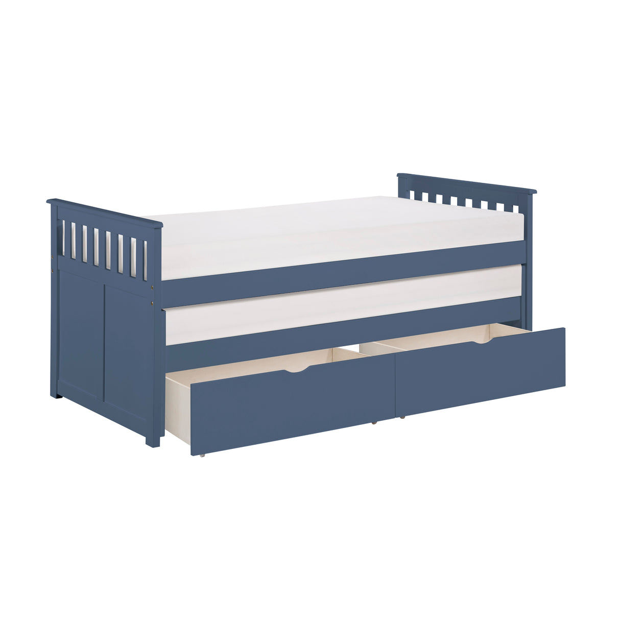 Nora Blue Twin/Twin Bed from Homelegance - Luna Furniture