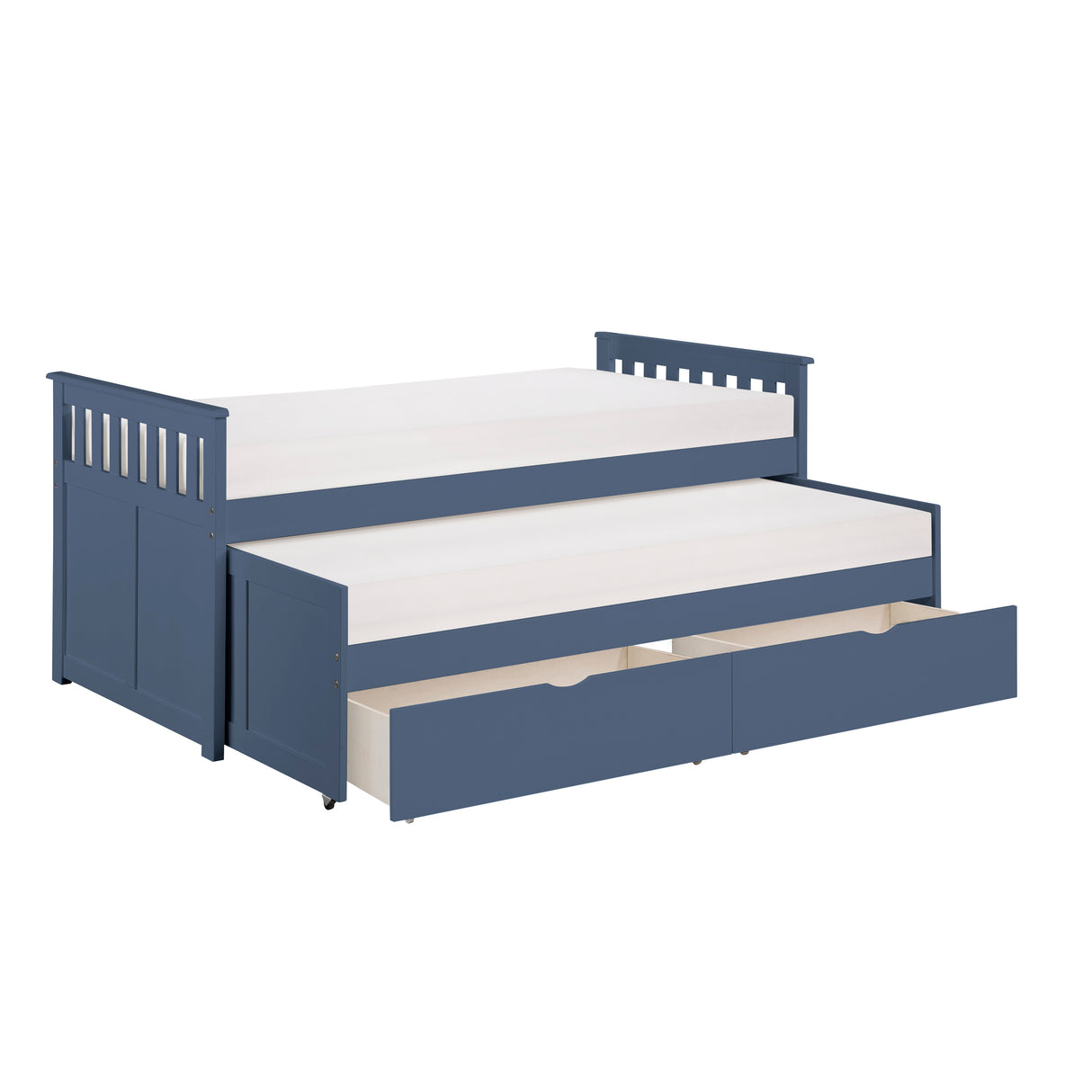 Nora Blue Twin/Twin Bed from Homelegance - Luna Furniture