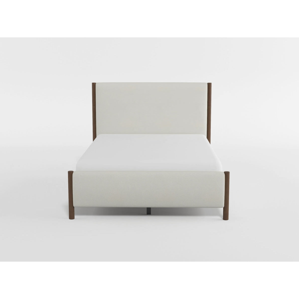Julian Beige/Caramel Oak Full Platform Bed from Homelegance - Luna Furniture
