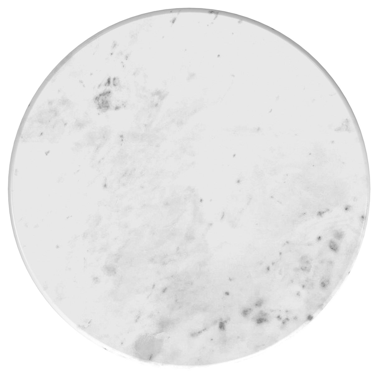 Baldwin White and Gold Round Marble Top Side Table from Coaster - Luna Furniture