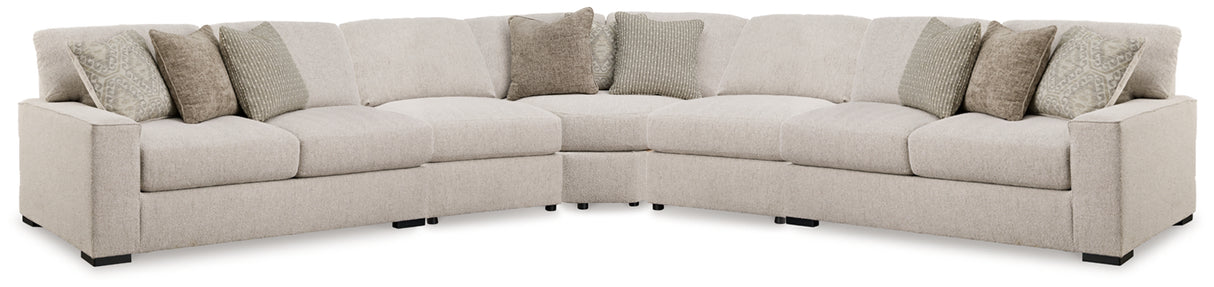 Ballyton Sand 5-Piece Sectional from Ashley - Luna Furniture