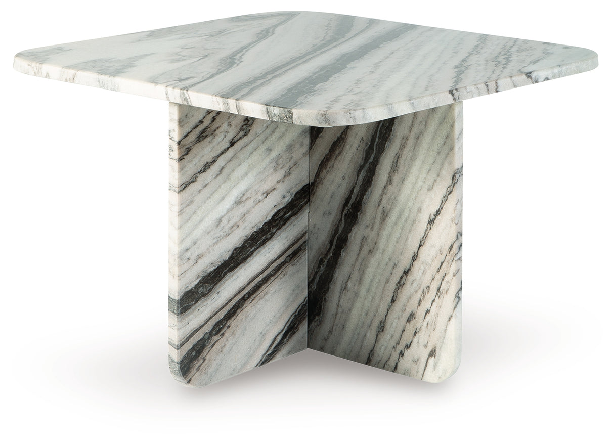 Baretton Black/White/Taupe Accent Coffee Table from Ashley - Luna Furniture