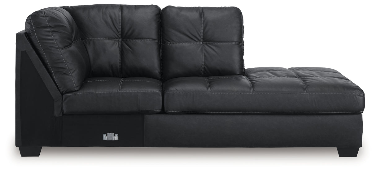 Barlin Mills Carbon Right-Arm Facing Corner Chaise from Ashley - Luna Furniture