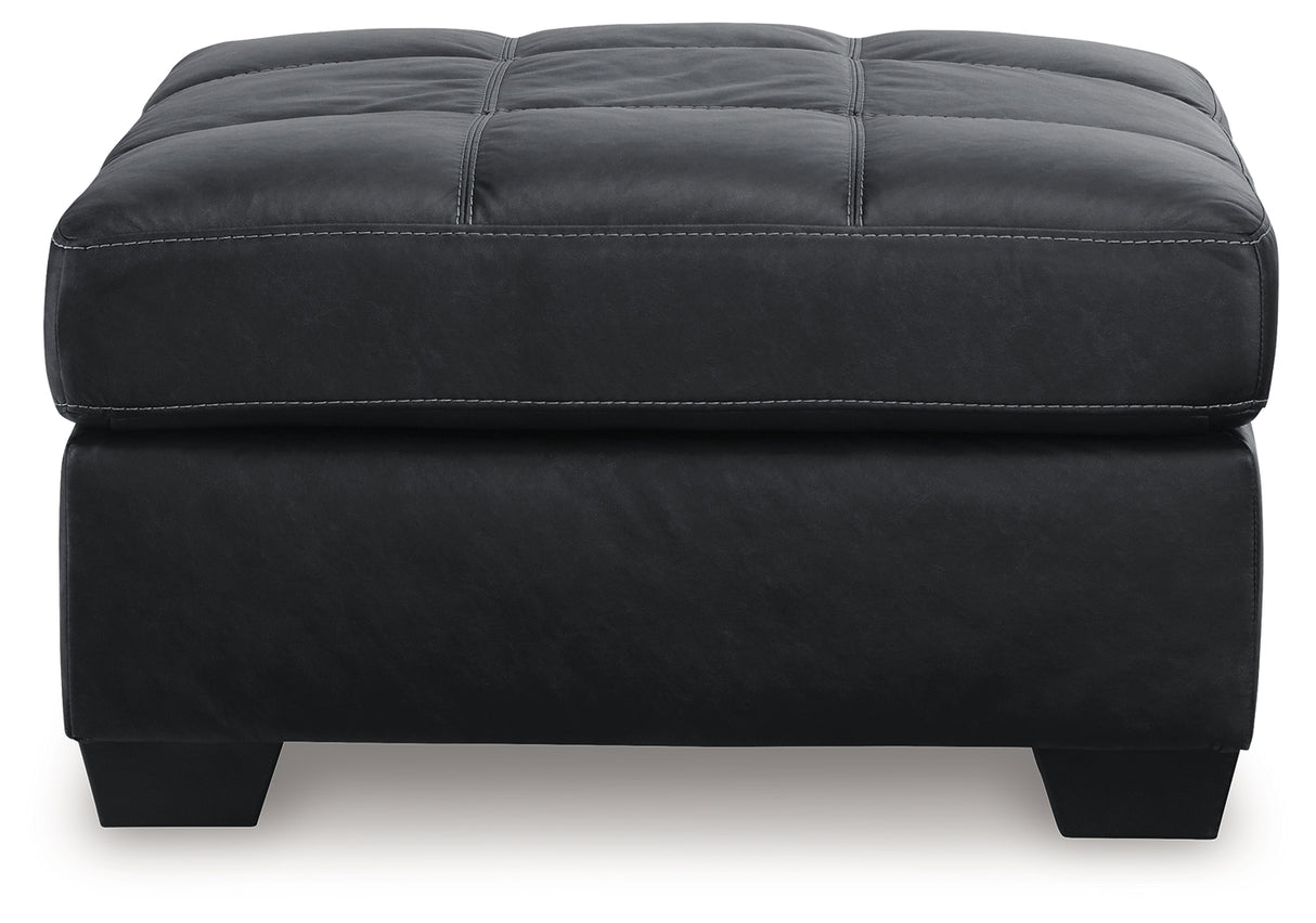 Barlin Mills Loveseat and Oversized Ottoman from Ashley - Luna Furniture
