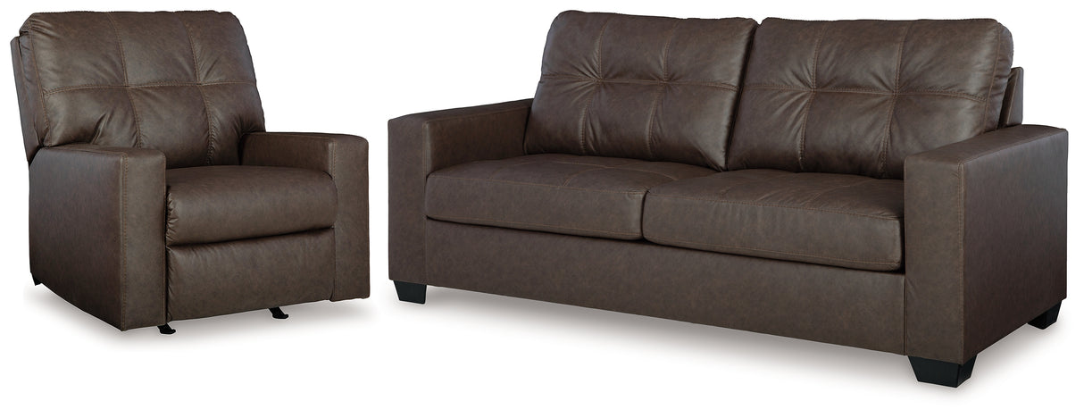 Barlin Mills Sofa and Recliner from Ashley - Luna Furniture