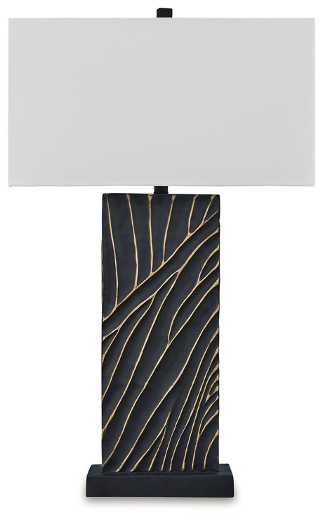 Bartlen Black/Gold Finish Table Lamp - L235774