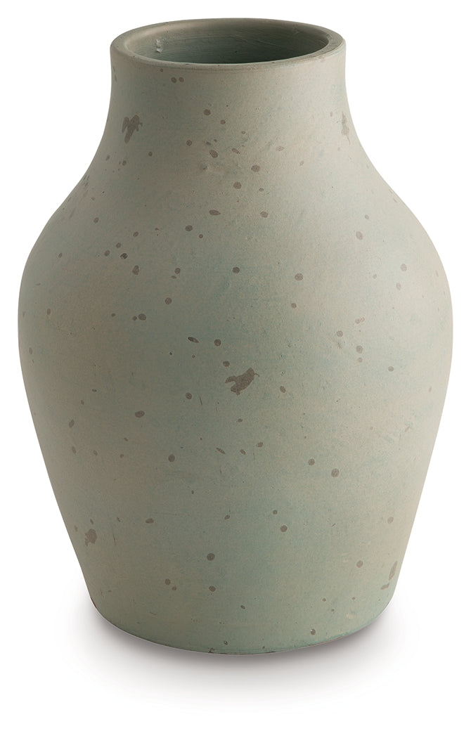 Baychester Antique Green Vase from Ashley - Luna Furniture