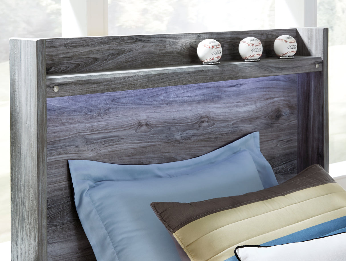 Baystorm Gray Full Panel Headboard Bed. Dresser, Mirror, Chest and Nightstand from Ashley - Luna Furniture