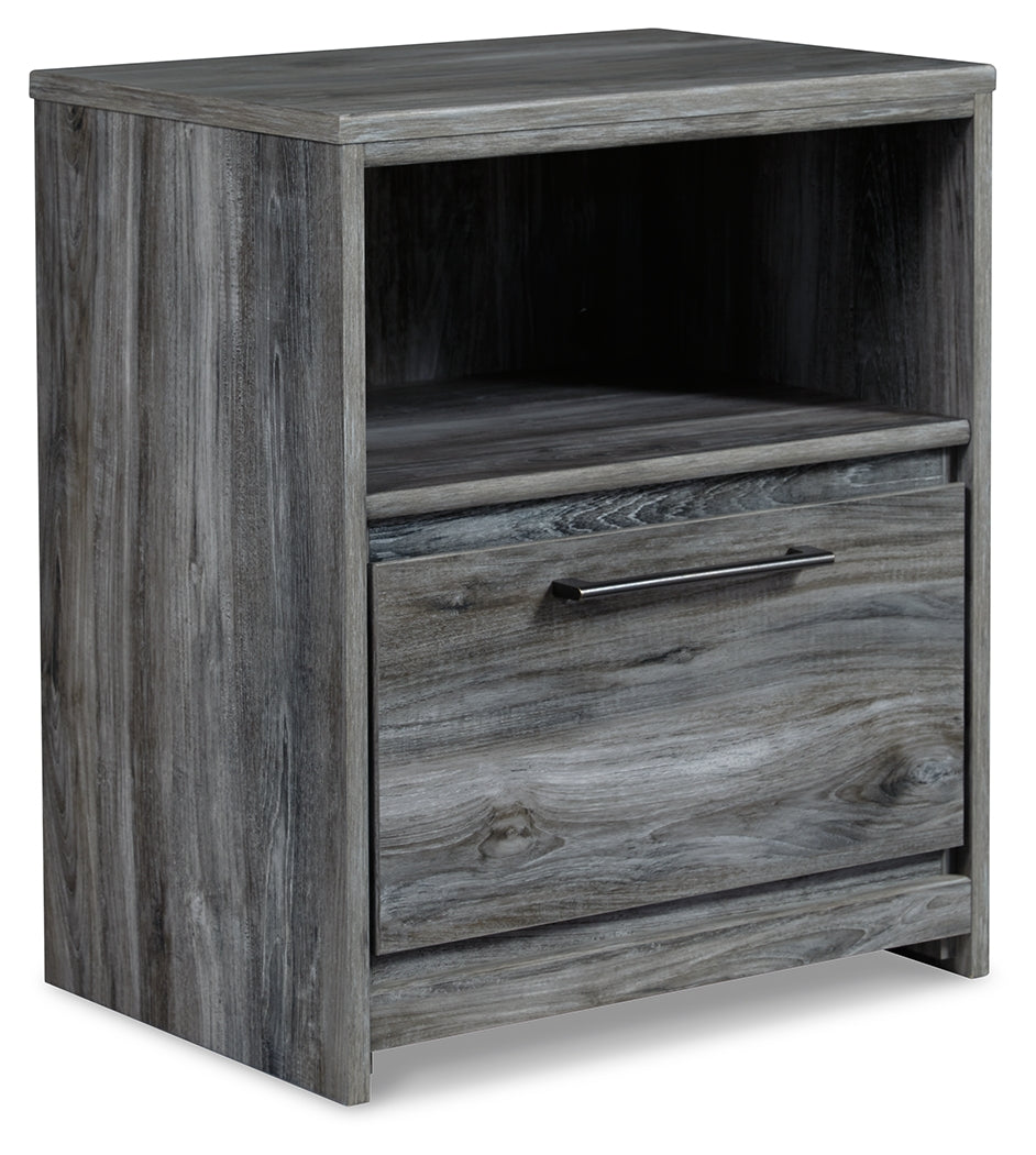 Baystorm Gray King Panel Storage Bed and 2 Nightstands from Ashley - Luna Furniture