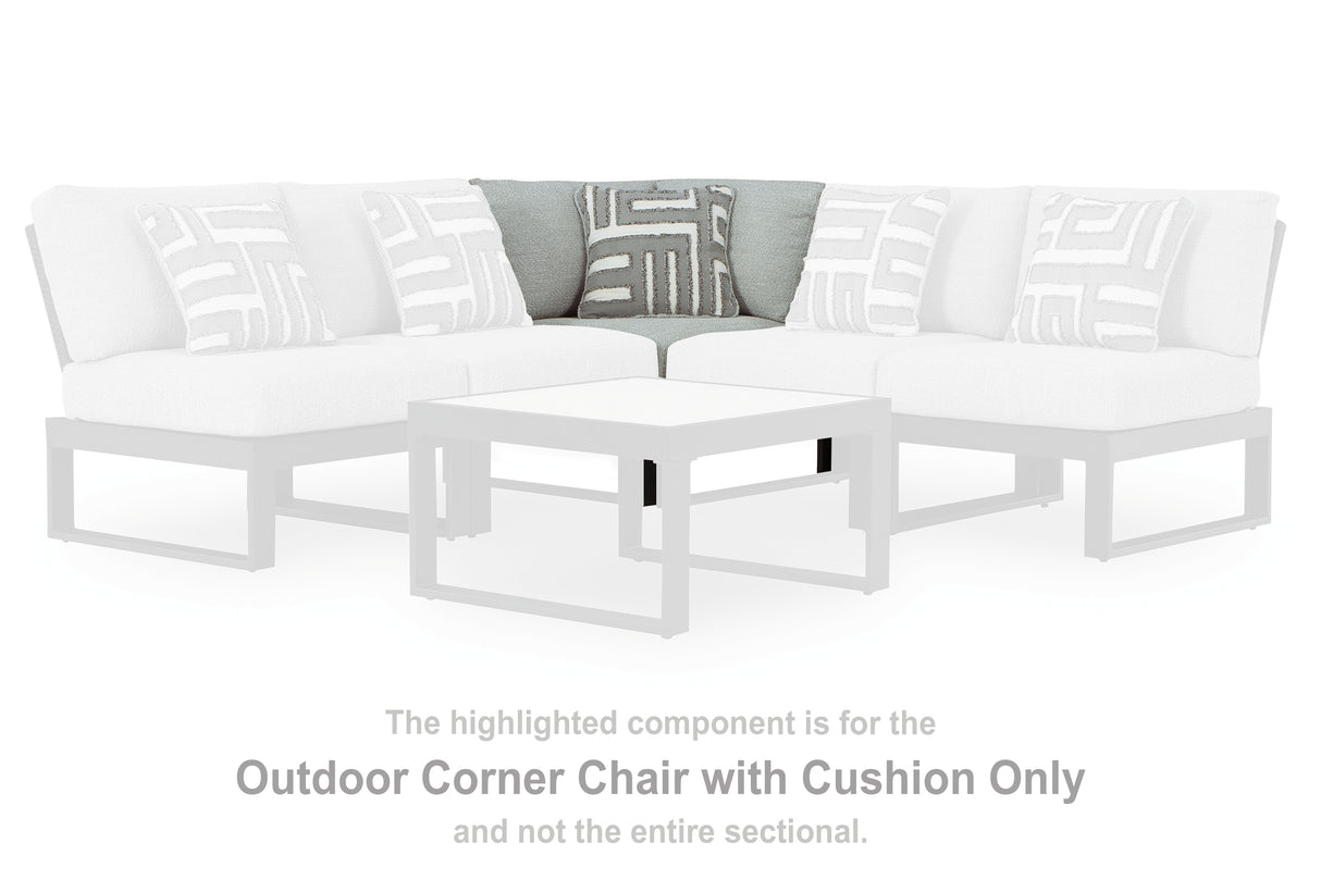 Beachloft Black/Gray 4-Piece Outdoor Sectional from Ashley - Luna Furniture