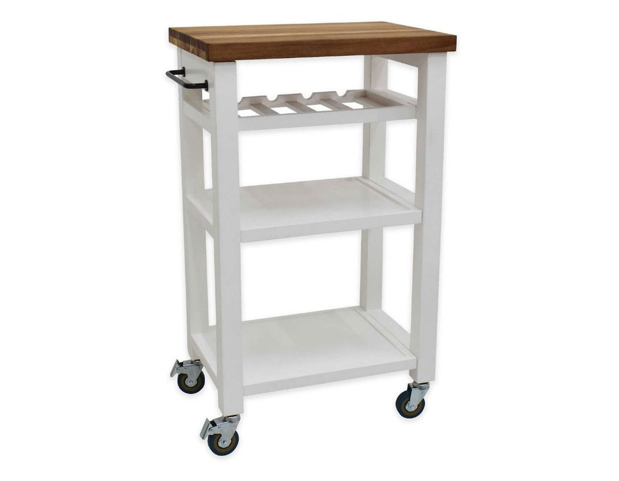 Belden Kitchen Cart, White from Steve Silver - Luna Furniture