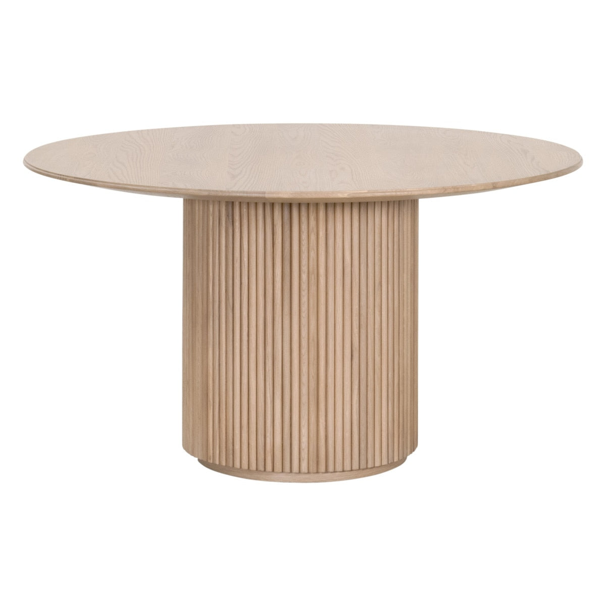 Belfast 54" Round Dining Table in Natural Oak from Essentials For Living - Luna Furniture