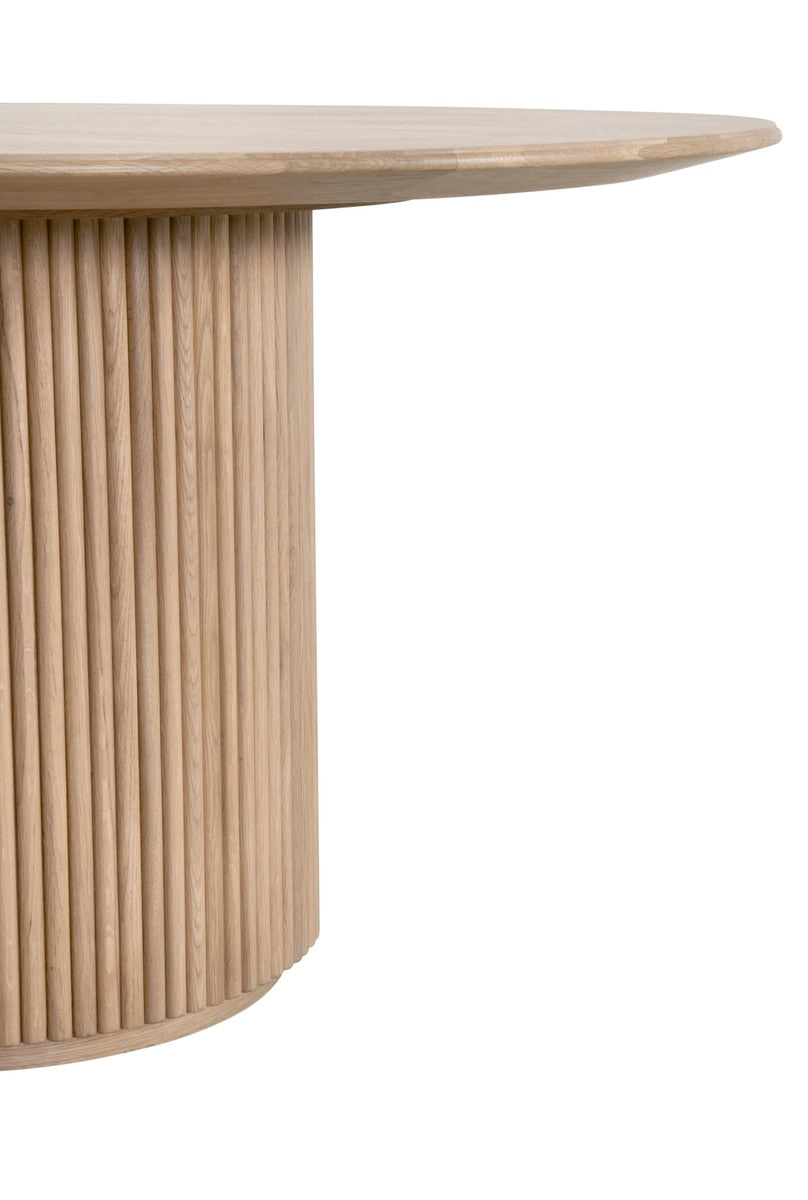 Belfast 54" Round Dining Table in Natural Oak from Essentials For Living - Luna Furniture