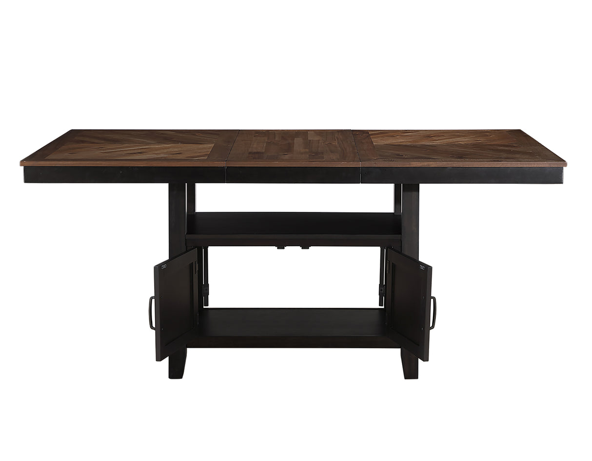 Bermuda Black/Dark Acacia Counter Height Dining Set from Steve Silver - Luna Furniture
