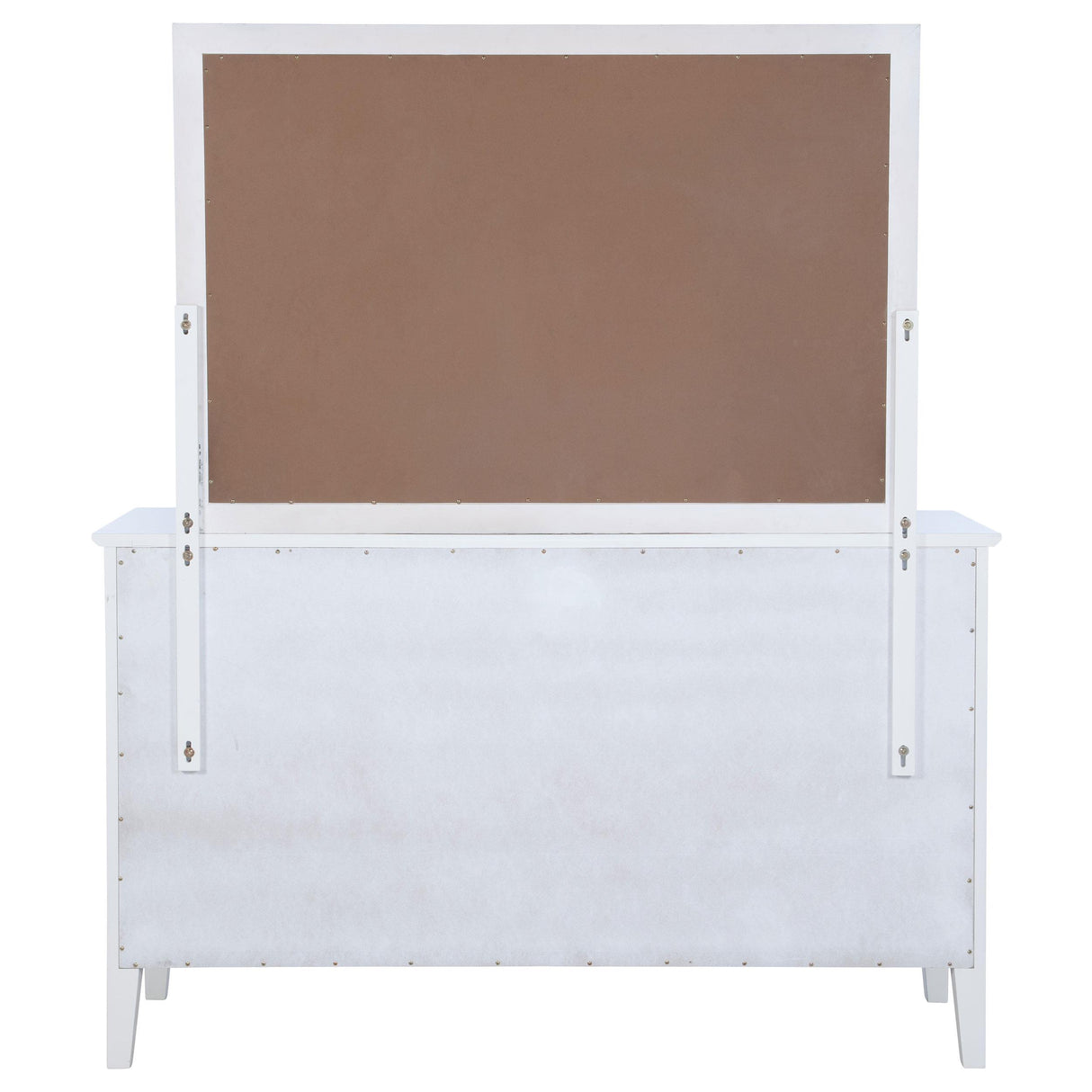 Bexhill White 10-Drawer Dresser and Mirror from Coaster - Luna Furniture