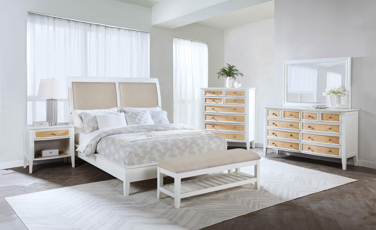 Bexhill White 5-Piece California King Bedroom Set from Coaster - Luna Furniture
