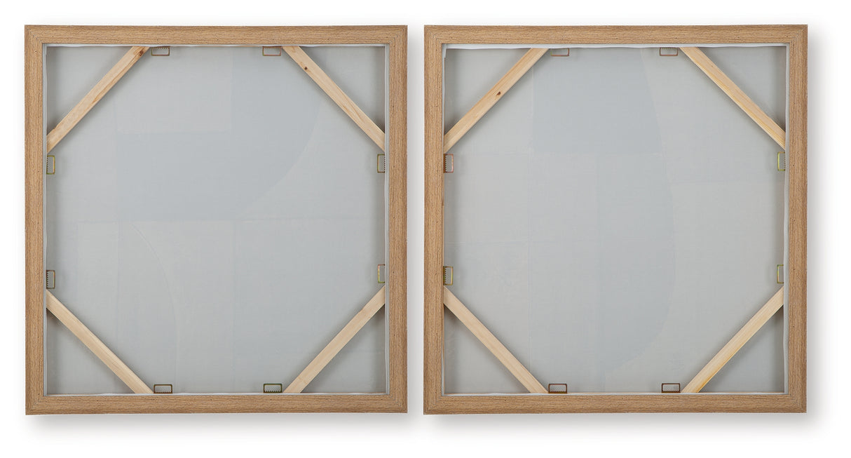 Bexlen Tan/Taupe/Black Wall Art (Set of 2) from Ashley - Luna Furniture