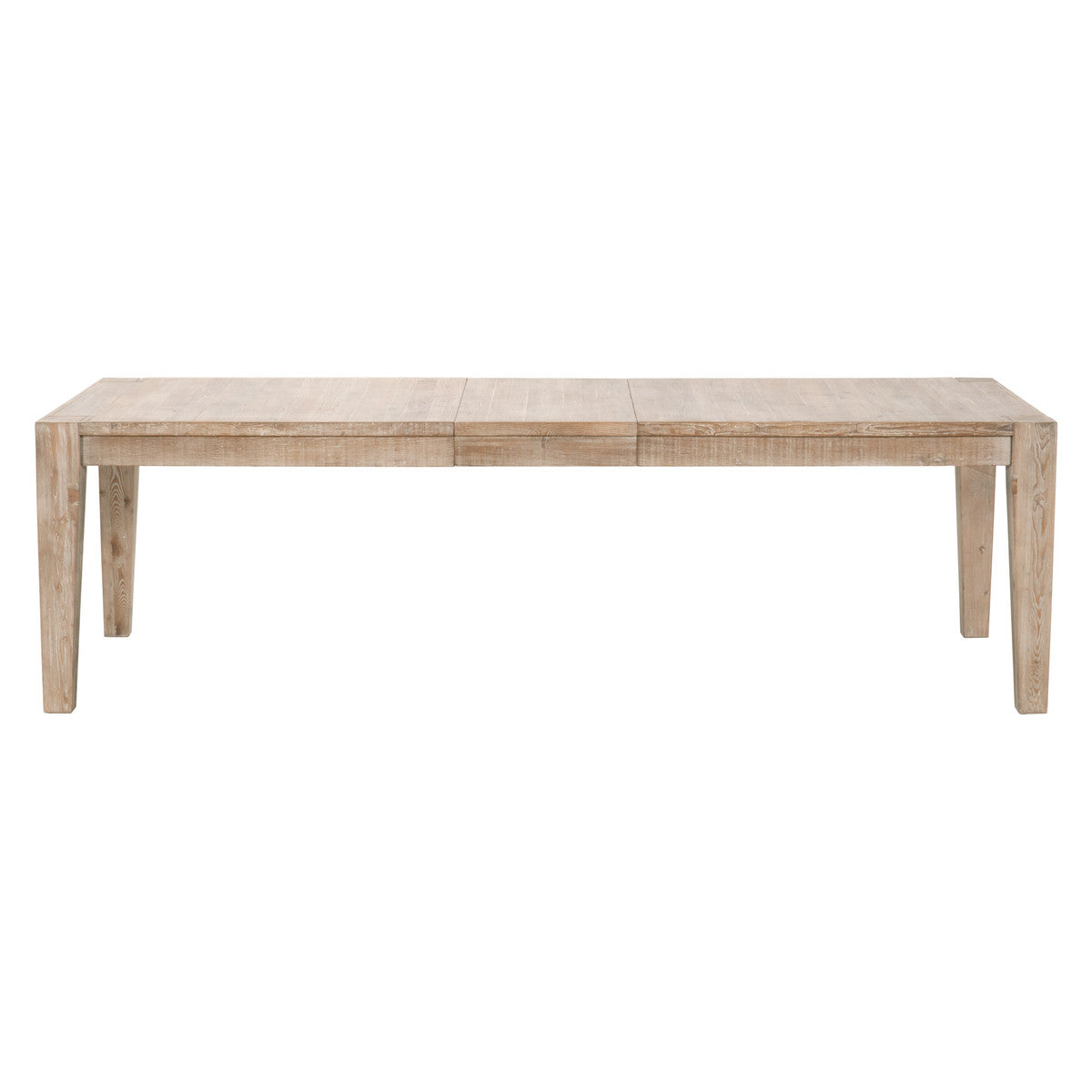 Canal Extension Dining Table in Smoke Gray Pine, Brushed Gold Inlay from Essentials For Living - Luna Furniture