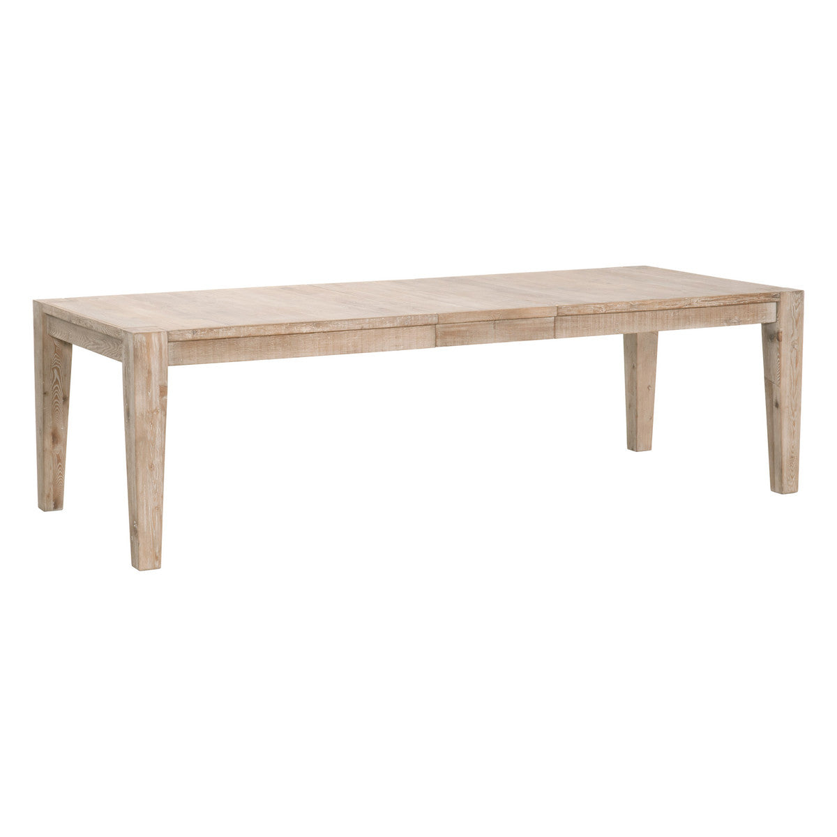 Canal Extension Dining Table in Smoke Gray Pine, Brushed Gold Inlay from Essentials For Living - Luna Furniture