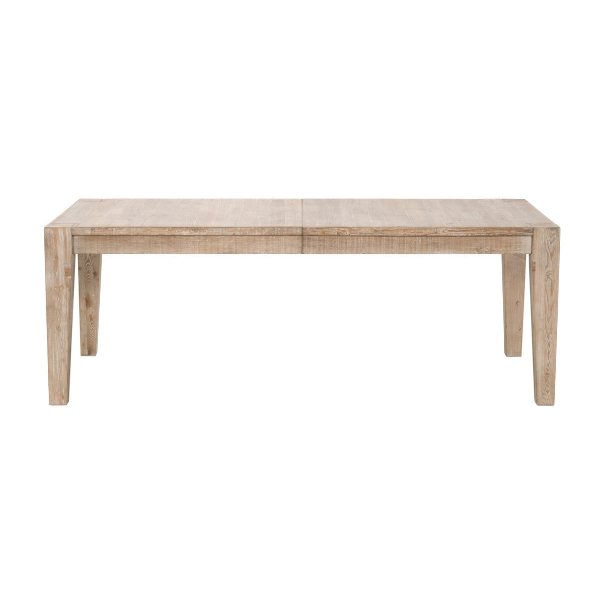 Canal Extension Dining Table in Smoke Gray Pine, Brushed Gold Inlay from Essentials For Living - Luna Furniture