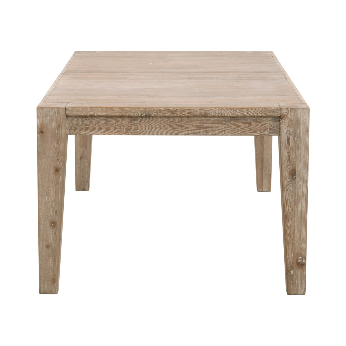 Canal Extension Dining Table in Smoke Gray Pine, Brushed Gold Inlay from Essentials For Living - Luna Furniture