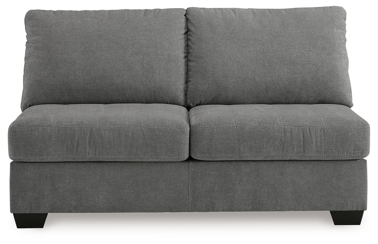 Birkdale Court Gray Armless Loveseat from Ashley - Luna Furniture