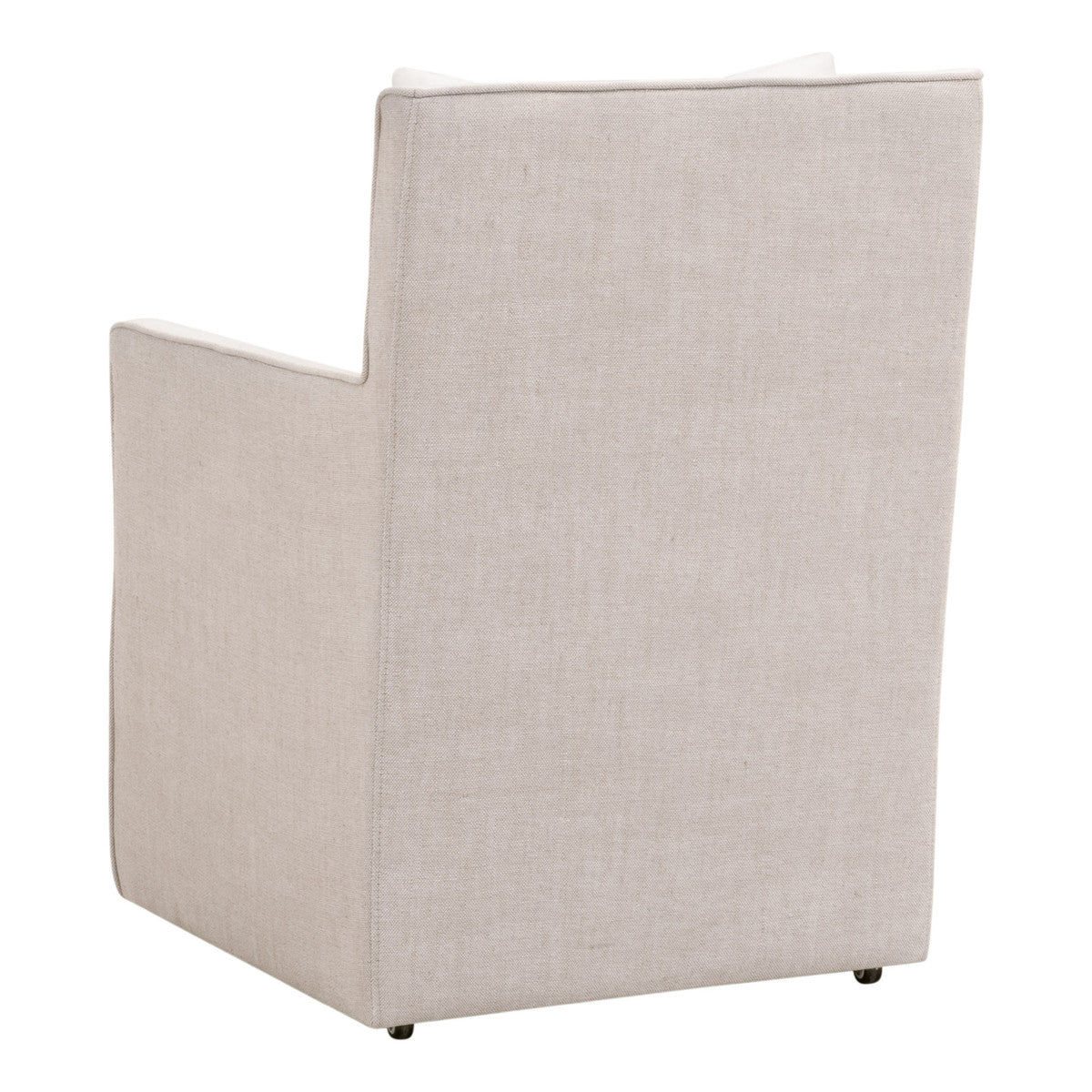 Harmony Arm Chair With Casters in Livesmart Peyton-Pearl, Performance Bisque French Linen from Essentials For Living - Luna Furniture