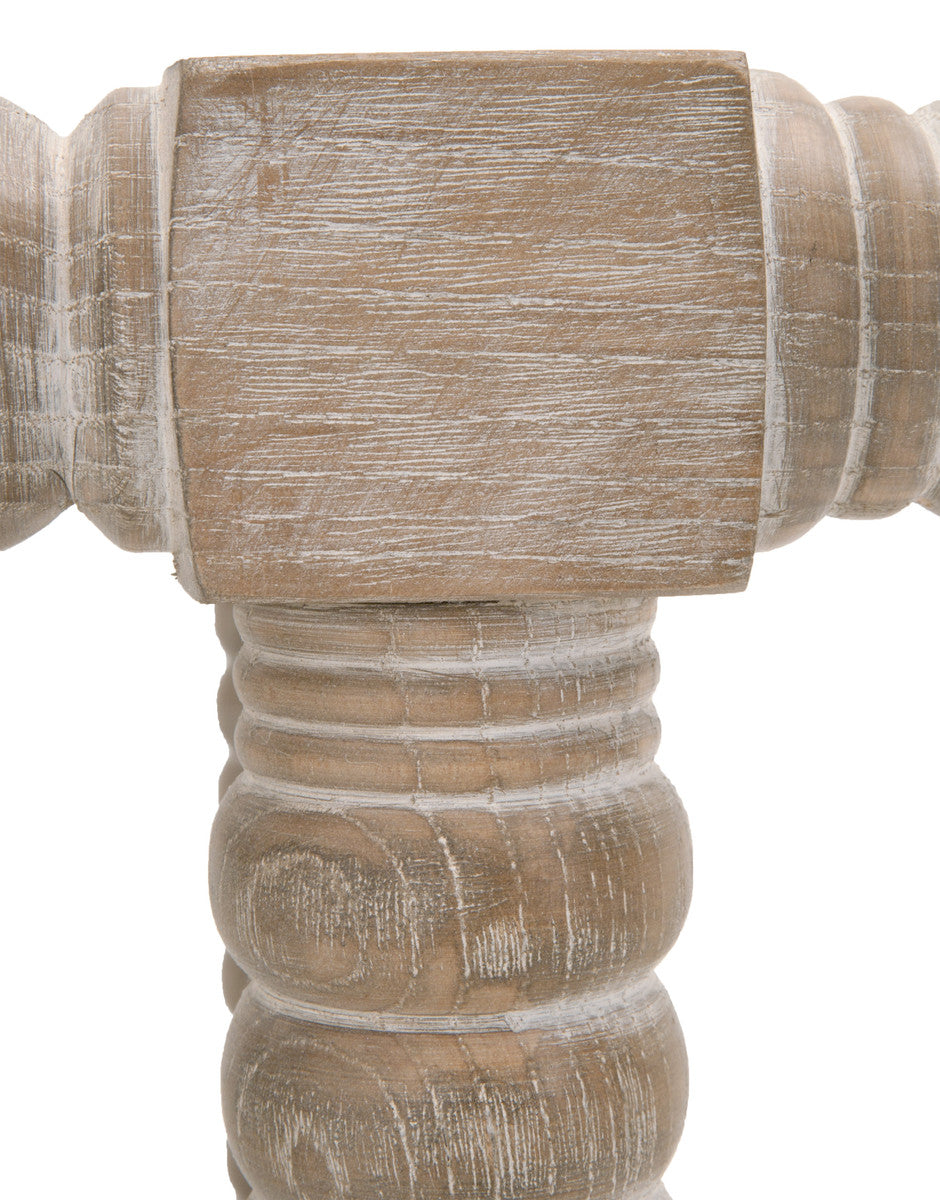 Rue Counter Stool in Performance Bisque French Linen, Natural Gray Ash from Essentials For Living - Luna Furniture