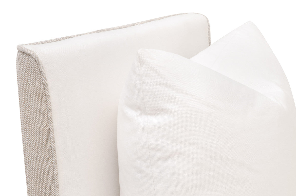 Harmony Arm Chair With Casters in Livesmart Peyton-Pearl, Performance Bisque French Linen from Essentials For Living - Luna Furniture