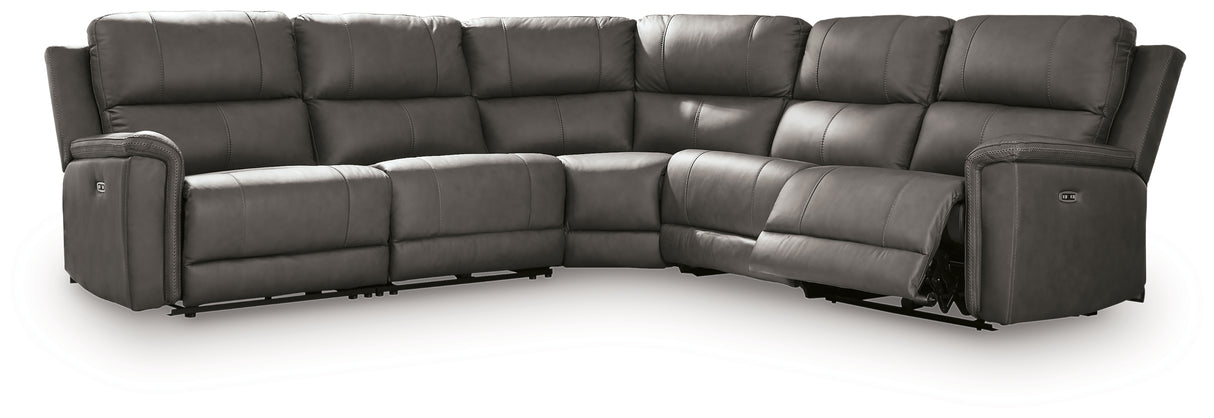 Bleckley Anchor 5-Piece Power Reclining Sectional from Ashley - Luna Furniture