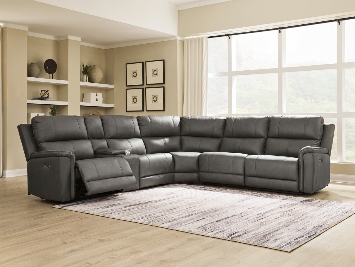 Bleckley Anchor 6-Piece Power Reclining Sectional from Ashley - Luna Furniture