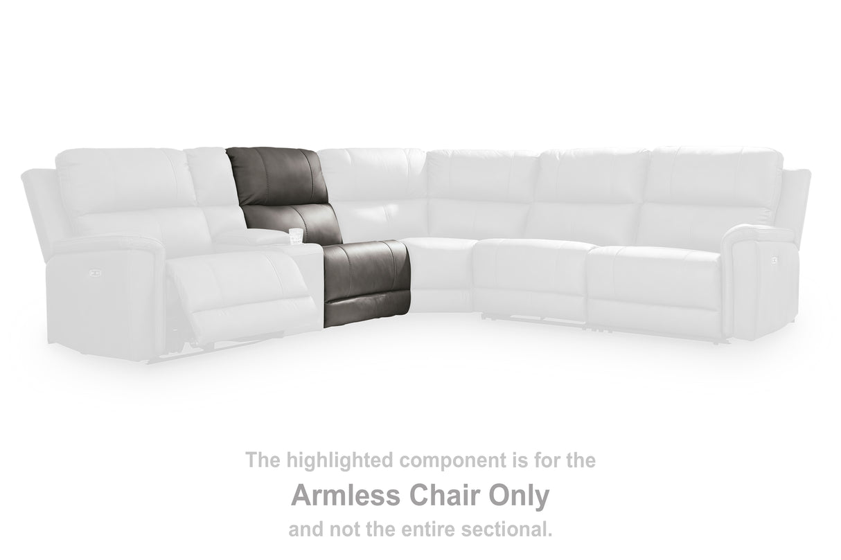 Bleckley Anchor Armless Chair from Ashley - Luna Furniture