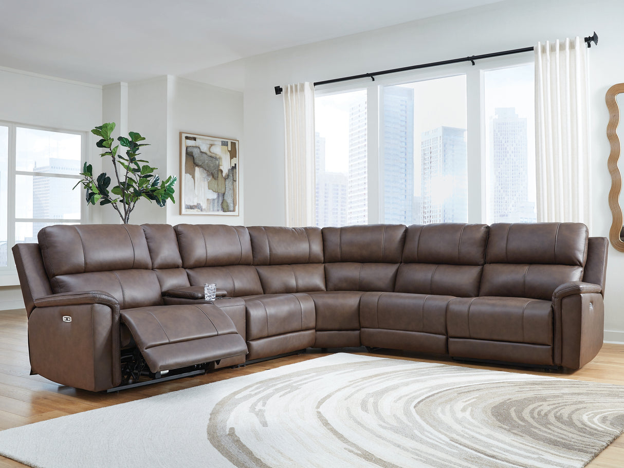 Bleckley Espresso 6-Piece Power Reclining Sectional from Ashley - Luna Furniture